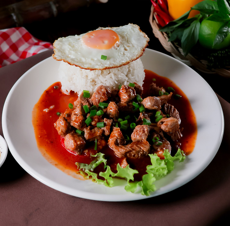 Fried Rice Beef Lok Lak