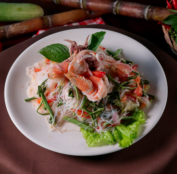 Glass noodle seafood