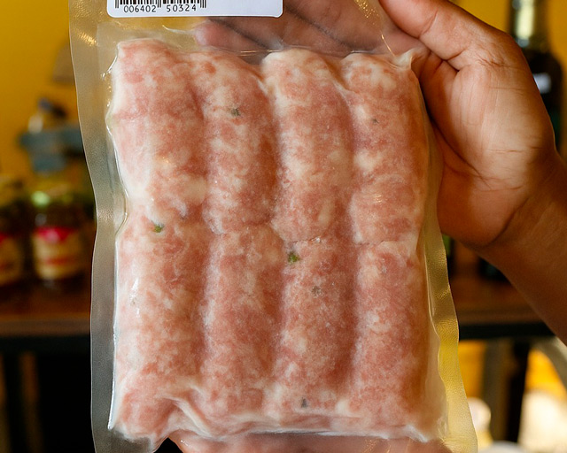 Sausage green pepper x8